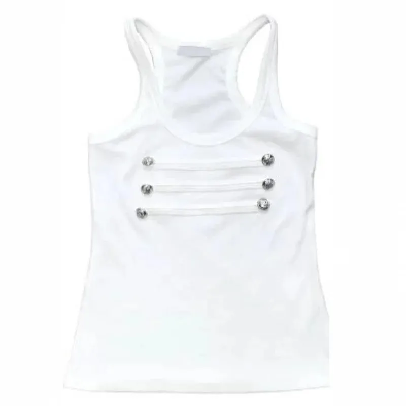 European American Street Style Women Tank Top Summer Vintage Cami Inner Wear Pure Desire Slim Fit High End Unique Design Sleevel