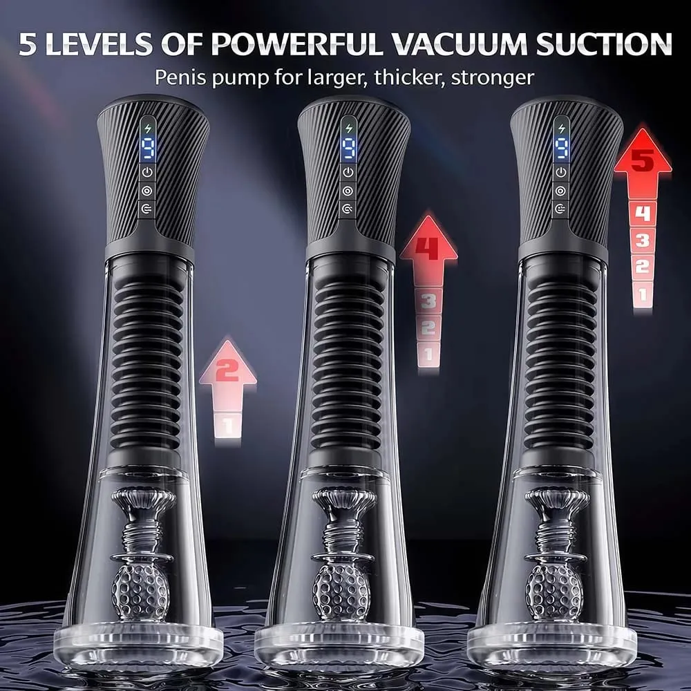 APP Control Electric Penis Pump for Men IPX7 Waterproof Male Masturbator Automatic Control Vacuum Suction Massager Adult Sex Toy