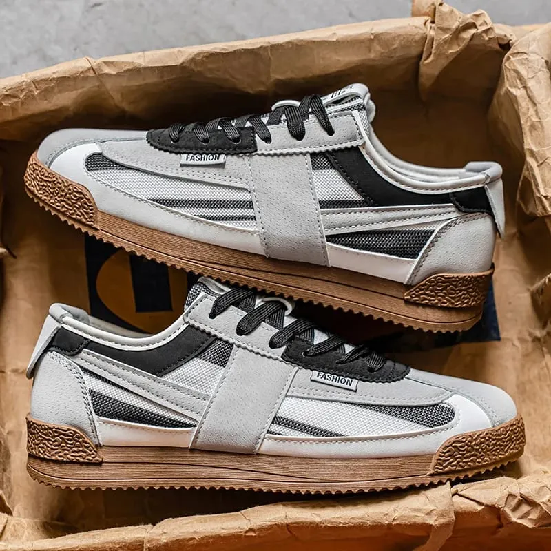 [Men's Skate Sneakers] Sneakers - Men's New Spring/Autumn Skate Shoes - Classic and Versatile - Fashionable and Trendy - Suitable for Daily Wear and Outdoor Leisure - Ideal as Birthday Gifts Christmas Gifts and Halloween Gifts