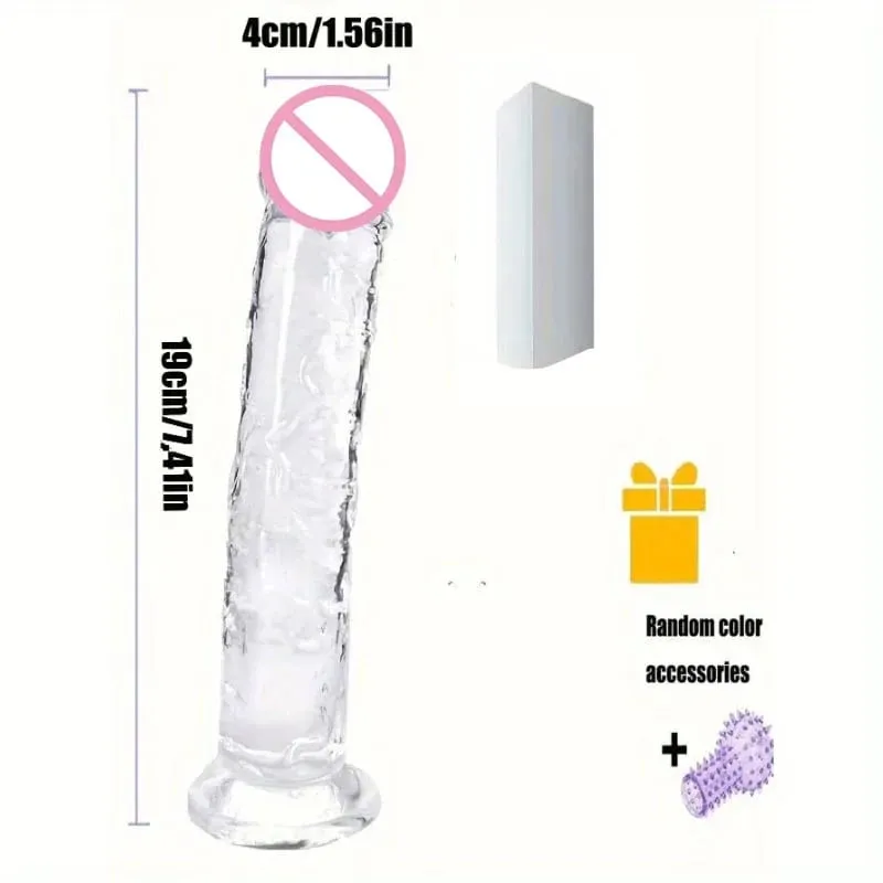 Cheap Women Big Transparent Dildo Suction Cup Erotic Anal Jelly Dick Soft Clitori Vaginal Masturbators Penis Adult Sex Toy 18+