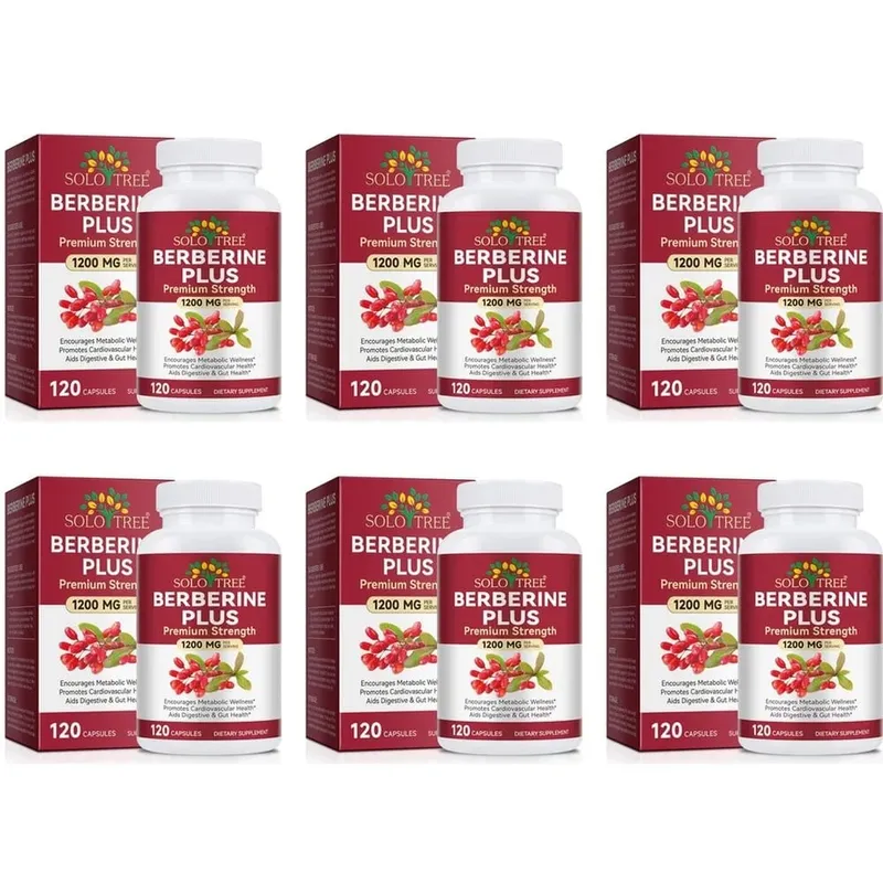 Berberine Plus Capsules 1200mg Berberine HCl Metabolism & Digestive Gut Health Support 120 Capsules