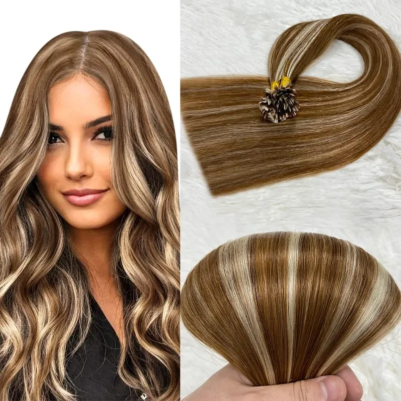 Flat Tip Human Hair Extension Remy Hair 1g/s 18-28 inch Real Remy Silky Straight Black Brown Pre Bonded Keratin Fusion Hair — image 18