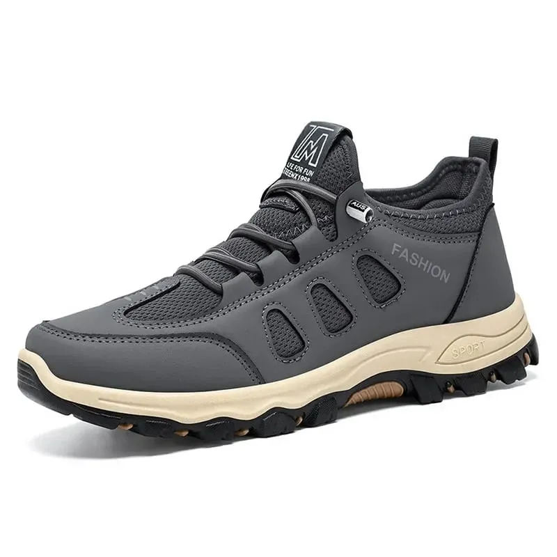 Men's Hiking Shoes Fashion High Quality Men Sneakers Outdoor Trekking Climbing Sport Shoes Breathable Lace Up Men Walking Shoes