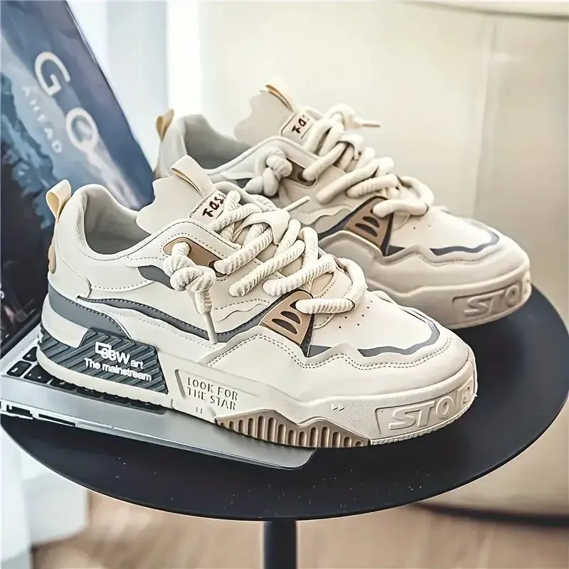 1 Pair of Men's Sports and Casual Shoes Outdoor Versatile Flat Shoes Trendy Vacation Casual Shoes
