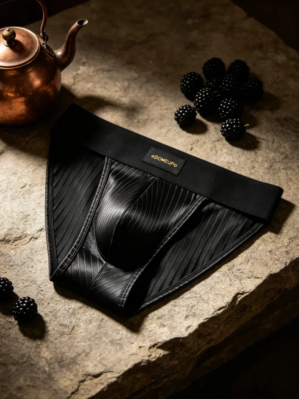 Mannen Ondergoed Glanzend Gestreepte Driehoek Slips Front Ardennen Pouch Sexy Laagbouw Slim Fit Dagelijks Heren Onderbroek DP915