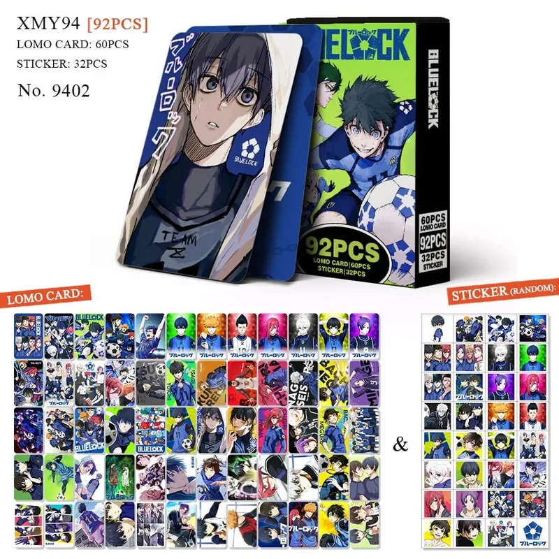 Carte postale de dessin animé Haikyuu Lomo, jouet tueur de démons Genshin Impact, cartes de Collection avec autocollants, cadeau d'anniversaire