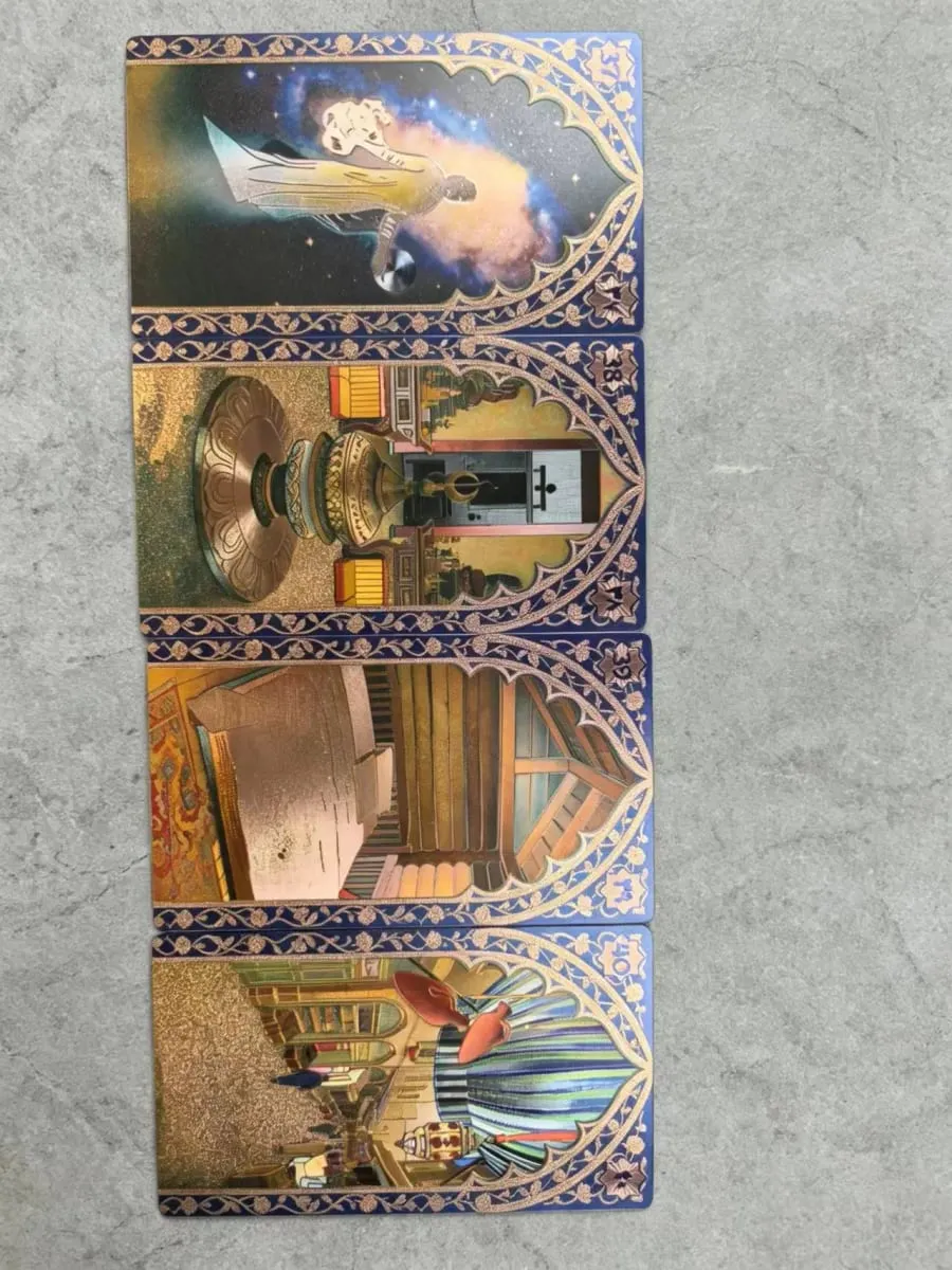 Rana George Lenormand Oracle Cards 40 Pcs Waterproof PET Cards 12*7cm for Divination & Fortune Telling