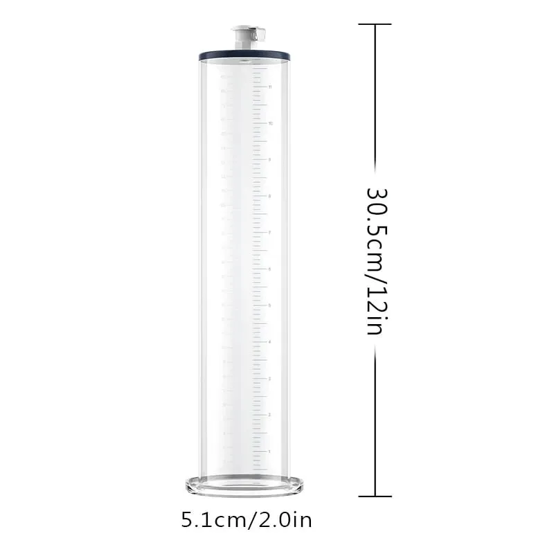 Manual Acrylic Penis Pump for Men with Pressure Gauge Clear Cylinders Vacuum Enlargement Masturbation Trainer Adult Sex Toy Set