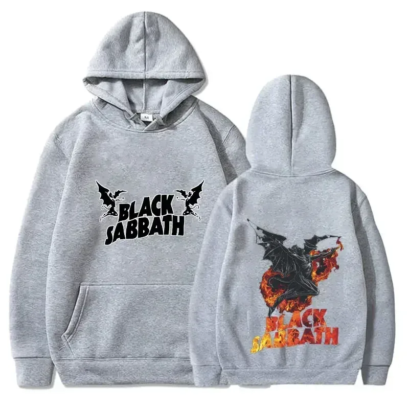 Fall Hoodie - Weekend Men's Retro Rock Women's Casual Printed Heavy Metal Band Album Concert Black Sabbath Music Style Sweater