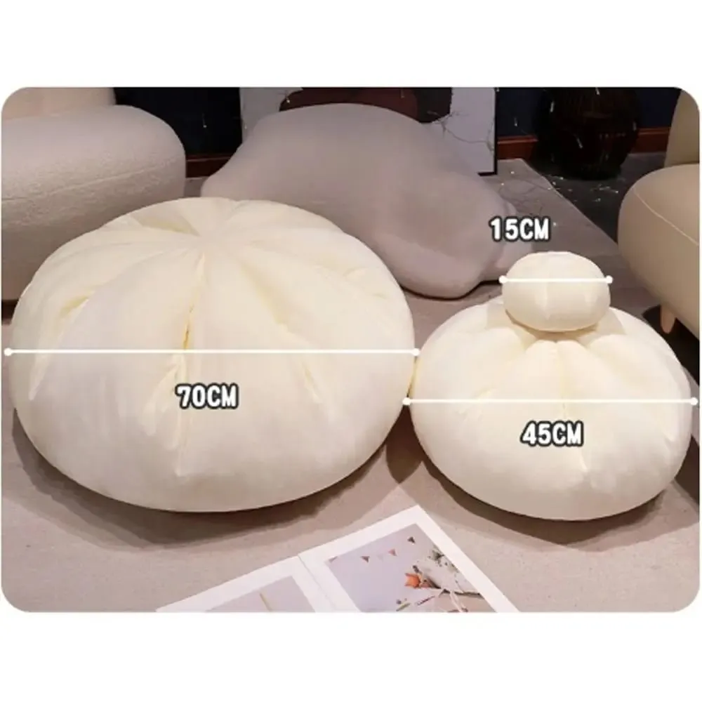 Portable Material Steamed Bun Cushion PP Cotton Filled 45cm Size Throw Pillows Cute Design Soft Texture Cushion For Men
