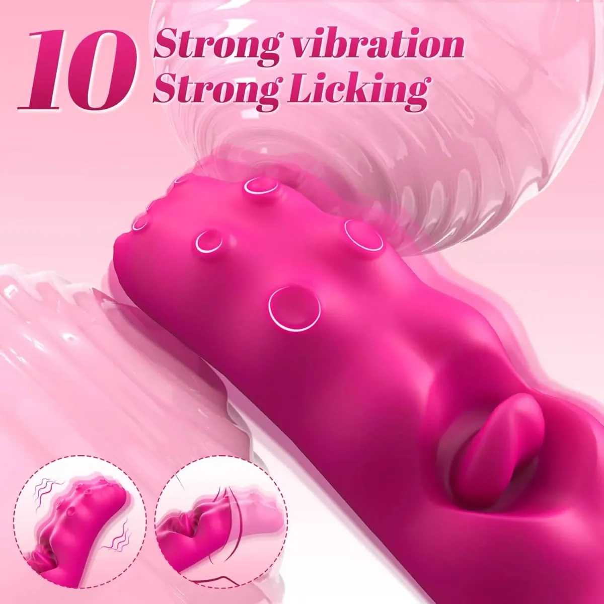 G Spot Dildo Vibrator Couples Sex Toys for Women Vibrating Adult Toys Realistic Tongue Vibrator for Women Pleasure for Female