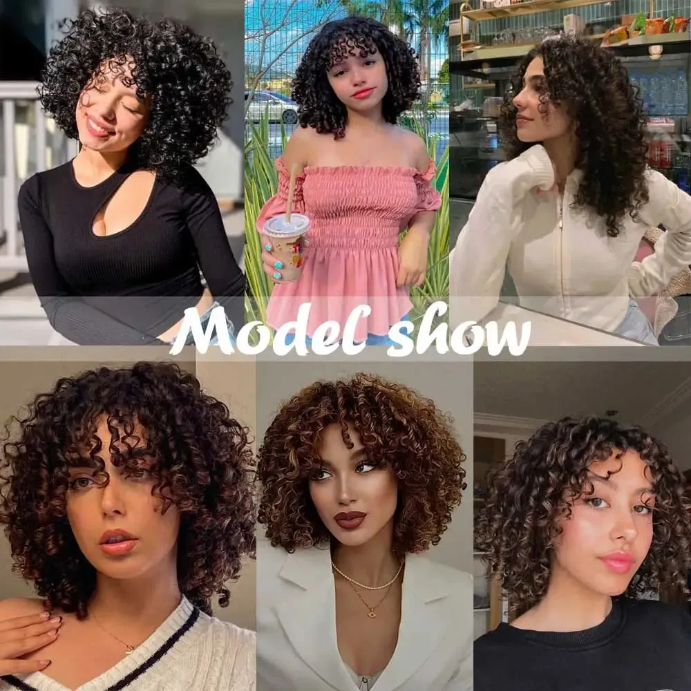 Synthetic Kinky Curly Hair Topper Clip-in Afro Curly Hairpiece for Women Top Hairpiece for Thinning Hair Increase Hair Volume