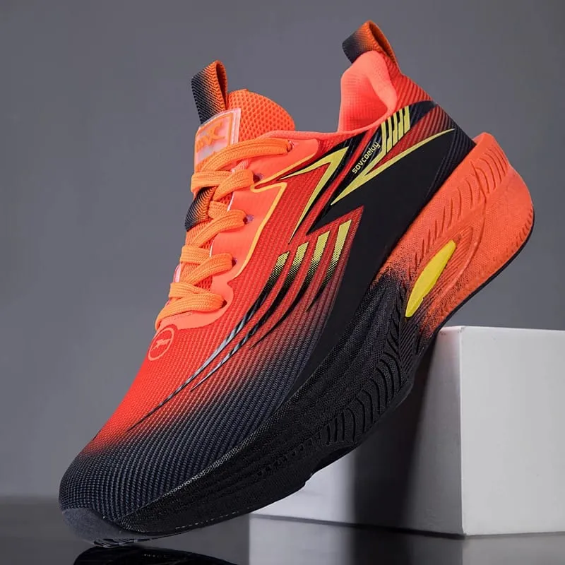 Marathon Running Shoes Men Carbon Board Air Cushion Sports Breathable Lightweight Women's Comfortable Athletic Nonskid Sneakers