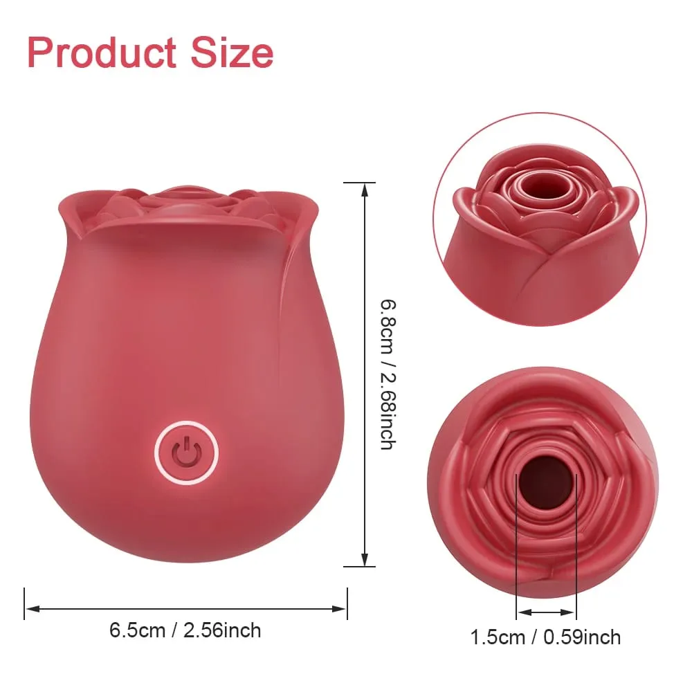 Powerful Rose-Toy Sucking Vibrator Female Sucker Clitoris Oral Nipple Vacuum Stimulator Adults Supplies Goods Sex Toys for Women