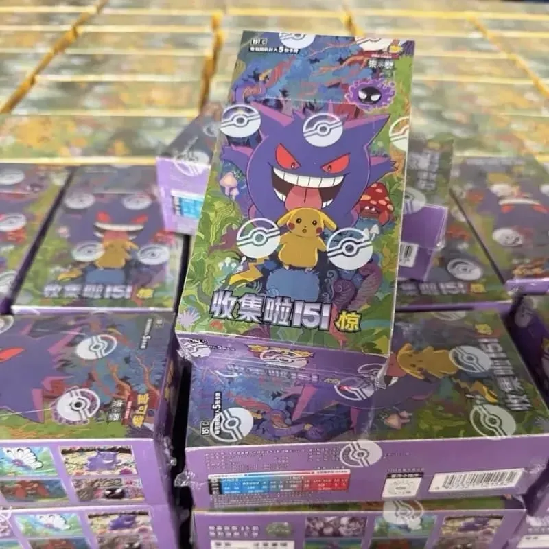 May Stock Pokemon Card Collect 151 Slim Fat Booster Box Pinasimpleng Chinese Ptcg Card Collection Mga Regalo ng Mga Laruan sa Pasko