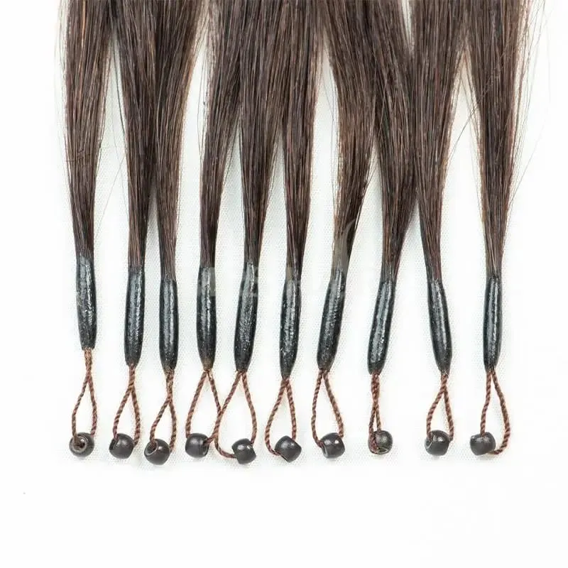 8D Hair Extension Fish Line Micro Link Hair Extensions Human Hair Invisible Nano Rings Beads 0.6g/pcs 50strands/pack 30G/Pack