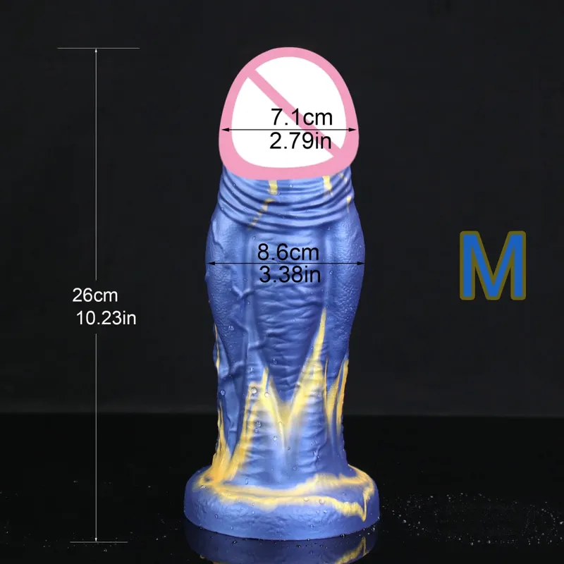 Mjuk Enorm Realistisk Dildo Tjock Konstgjord Fake Penis Vuxen Sexleksaker För Kvinnor Vaginal Massager Onanera Anus Stimulera Verktyg