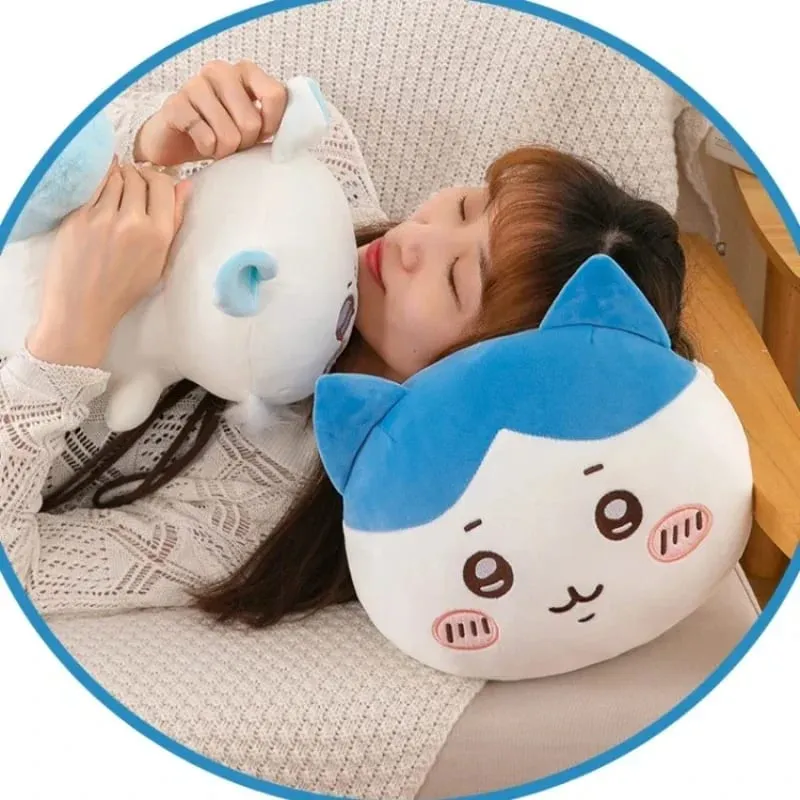 30/40CM Chiikawa Series Long Doll Cartoon Hachiware Soft Pillow Big Size Plush Doll Ornament Children's Girl Toy Birthday Gift