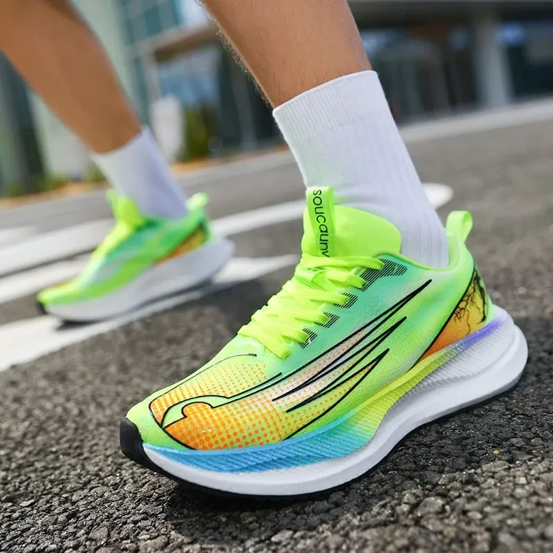 Profession Fitness Running Shoes CarbonBoard Marathon Men Sports Tenis Lightweight Womens Comfortable Athletic Antiskid Sneakers