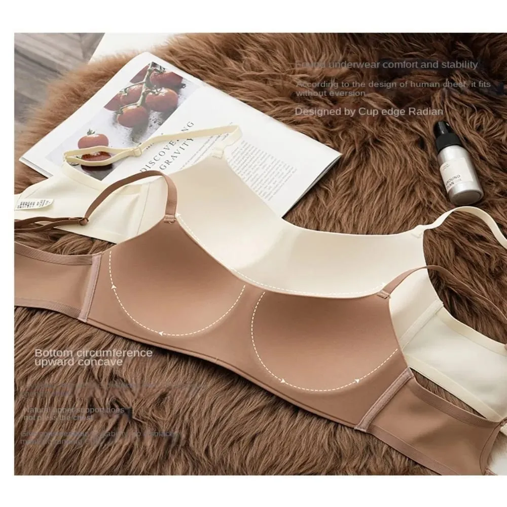 Soft Comfort Wireless Bra Thin Cup Breathable Fabric Seamless Bra Elastic Material Elastic Tube Top Bras Lingerie Beauty
