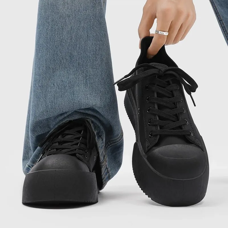 2025 Men Height Increasing High Top Platform Sneakers 8 Cm Elevator Wear-Resistant Korean Street Shoes Zapatillas Deporte — image 1