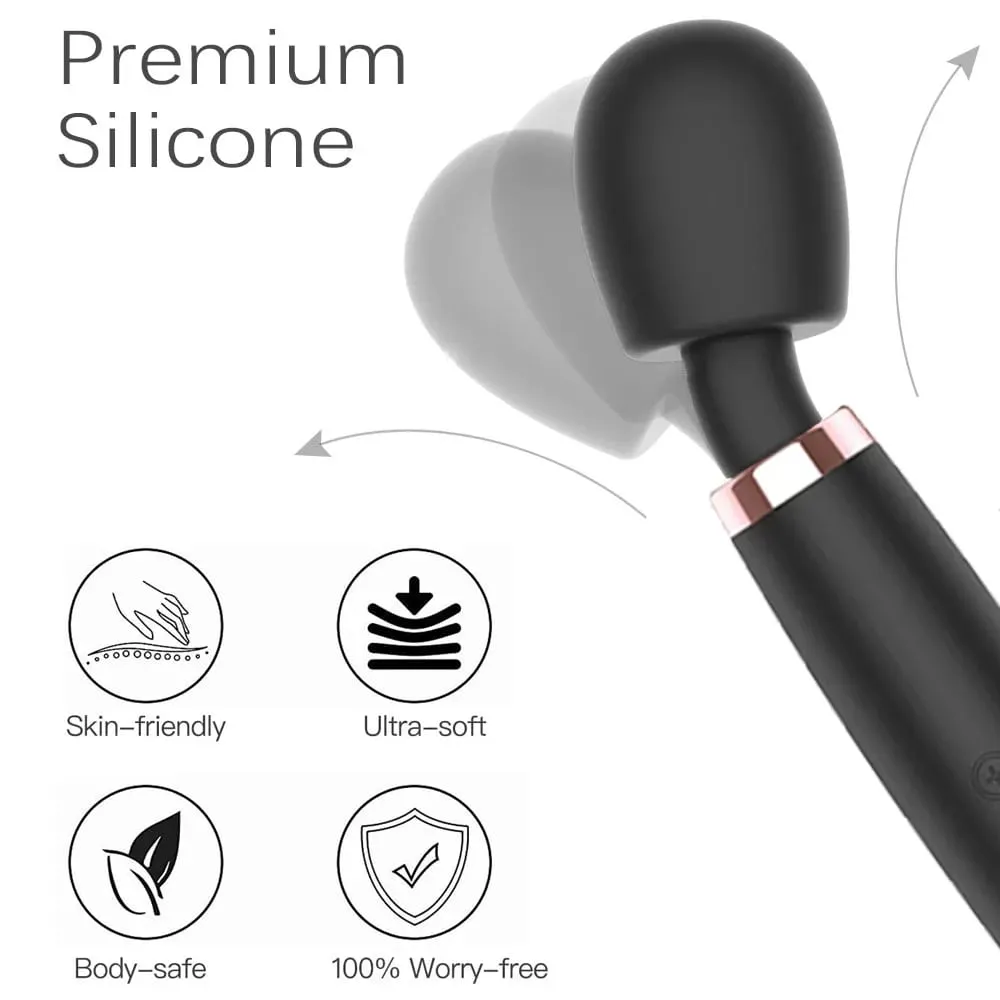 Topení Vibrátor Výkonné dildo AV Magic Wand Masážní přístroj G-Spot Sexuální hračky pro ženy Páry Klitoris stimulují zboží pro dospělé