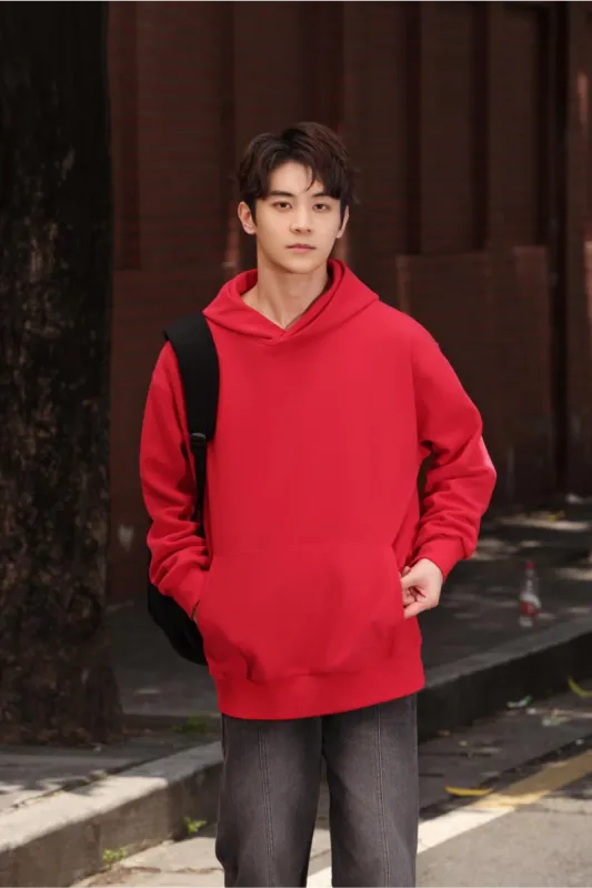 Fashionable Loose Cotton Hooded Sweatshirt for Men and Women, Customized Printed Logo, Embroidered Logo, Spring and Autumn Cloth