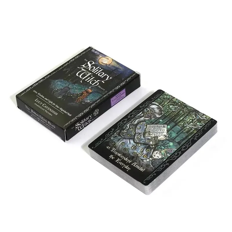 Solitary Witch Oracle Tarot Card for Beginners English Party Family Gatherings Fate Divination Prophecy Card Board Games Toy