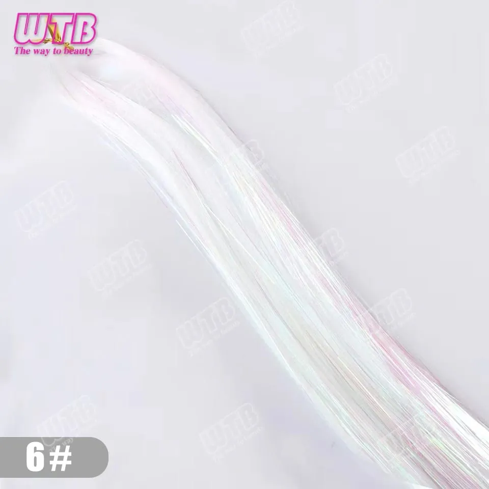 Multi-Color Glitter Synthetic Hair Extension Wig BB Clip Style Suitable for Women and Girls to Wear During Holidays and Events