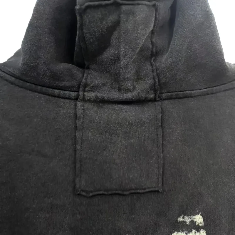 Y2k Subculture Graphic Zip Up Hoodies Hiphop Street Style Heavy Weight Cotton Retro Distressed Ripped Casual Loose Hoodies Men's