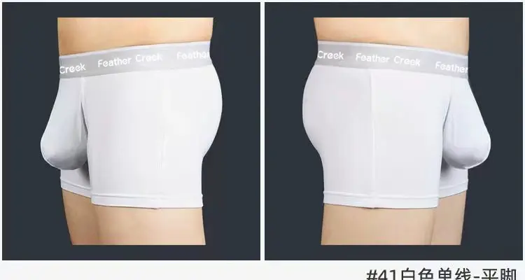 Panlalaking Pang-araw-araw na Malaking Supot na Kasuotang Panloob U Convex Bulge Enhancing Durable Seamless Cotton Briefs Breathable Low Rise Boxer Shorts Fit