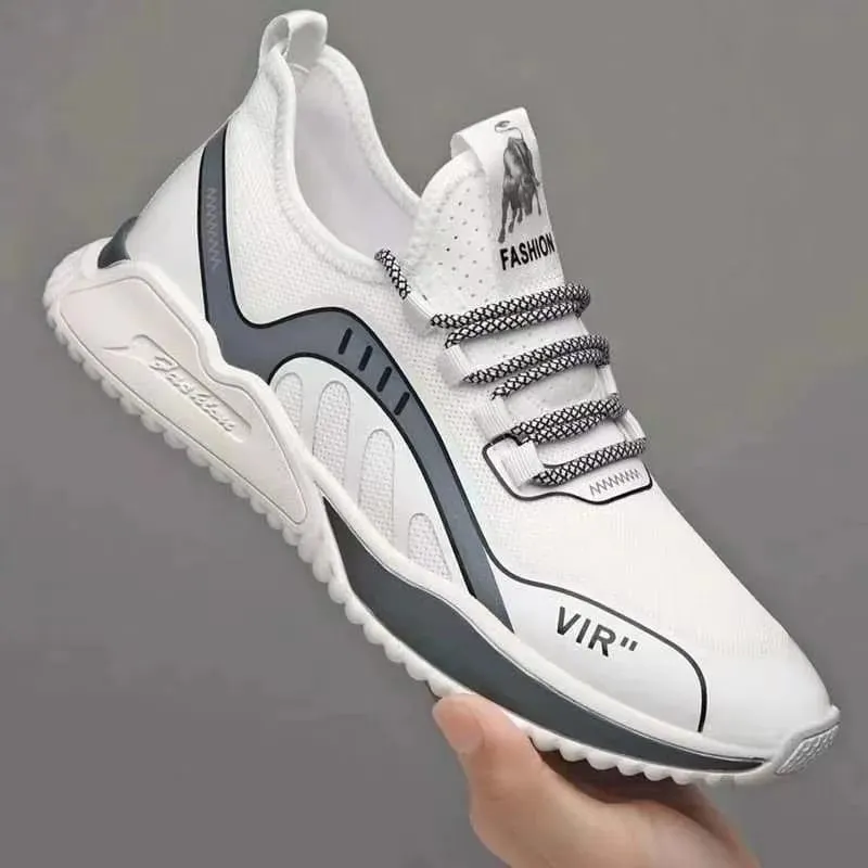 Men's lightweight mesh breathable casual sports shoes summer soft sole comfortable anti slip outdoor running shoes male sneakers