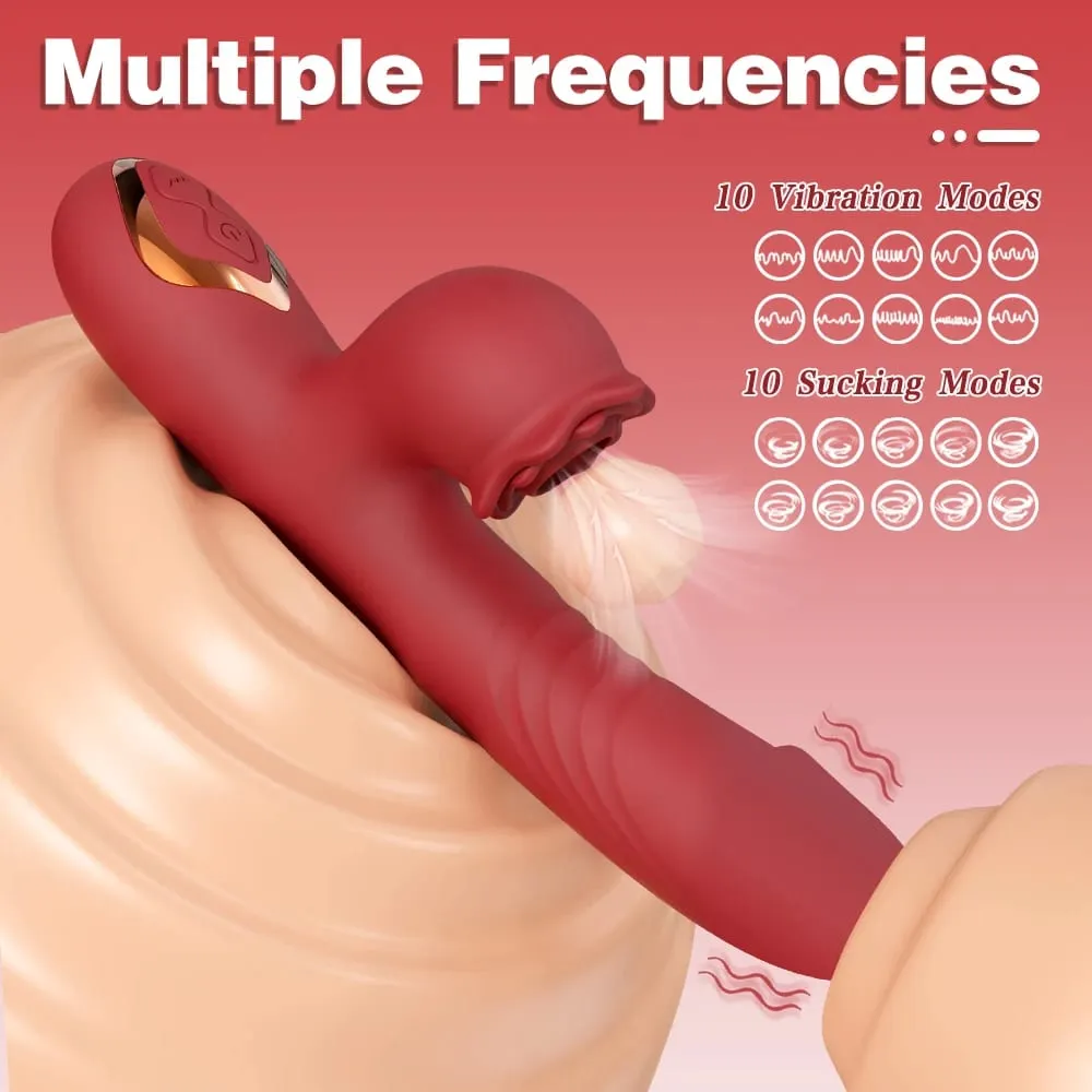 Powerful Vibrating Sucking Vibrator Female Sucker Clitoris Stimulator G Spot Dildo Massager Adult Goods Sex Toys Shop for Women
