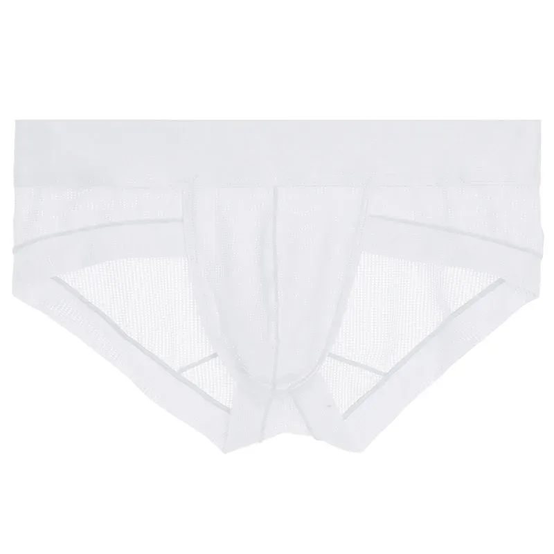 ใหม่ชุดชั้นในกางเกงผู้ชาย Cueca Masculina Ropa ภายใน Hombre Calzoncillos ตาข่าย Breathable กางเกง S-XL