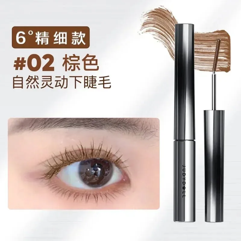 Judydoll Steel Tube Mascara Waterproof Slender Non-smudge Brown Curly Metal Small Silver Tube Mascara