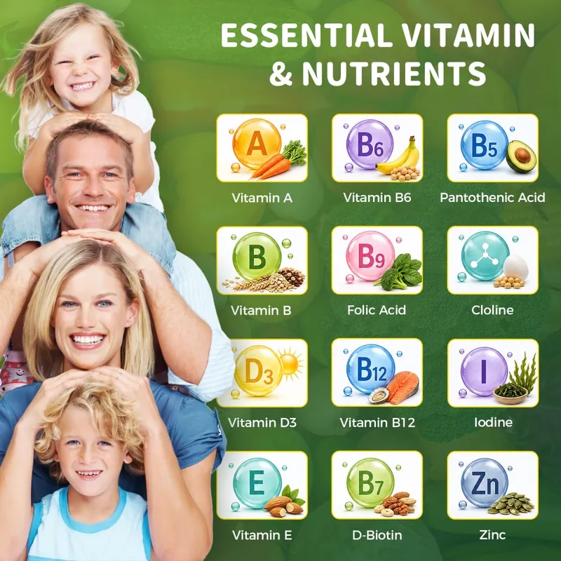 Mulittea Naturlig Grøntsager & Frugt Gummies Anti-Forstoppelse Detox Daglig Frugt Hjælper fordøjelsen Flere vitaminer Supplement
