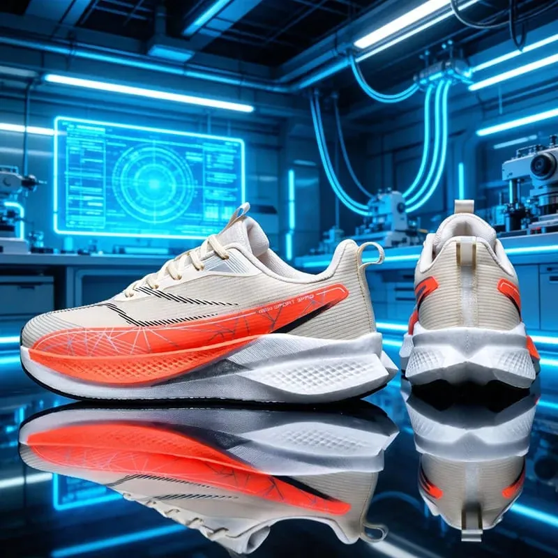Men Casual Sports Running Shoes Carbon Board Marathon Training Breathable Women's Jogging Athletic Nonskid Walking Sneakers