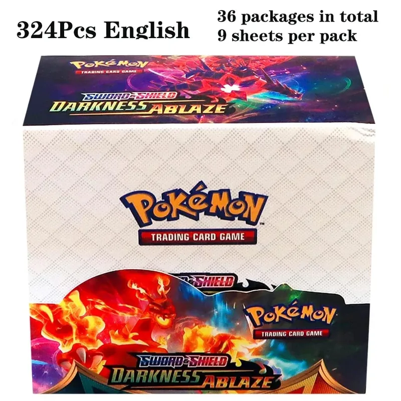 324 pièces Pokemon TCG: épée et bouclier tempête obligations Booster boîte jeu de cartes à collectionner carte Pokemon enfants jouets jeu de société