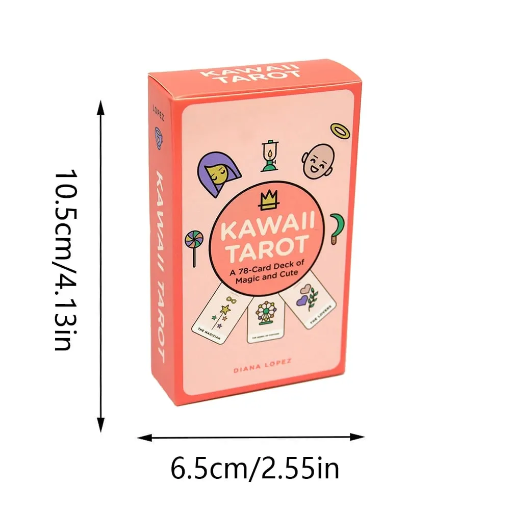 Kawaii Tarot Cards Mystical Guidance Divination Entertainment Partys Board Game Supports Wholesale 78