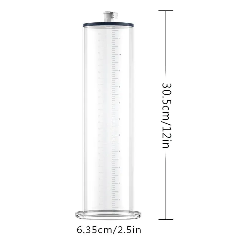 Manual Acrylic Penis Pump for Men with Pressure Gauge Clear Cylinders Vacuum Enlargement Masturbation Trainer Adult Sex Toy Set