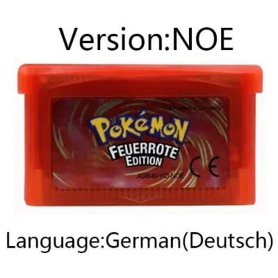 GBA Video Game Cartridge Console Card Pokemon Emerald Ruby FireRed LeafGreen Sapphire Multi-language for GBA/NDS