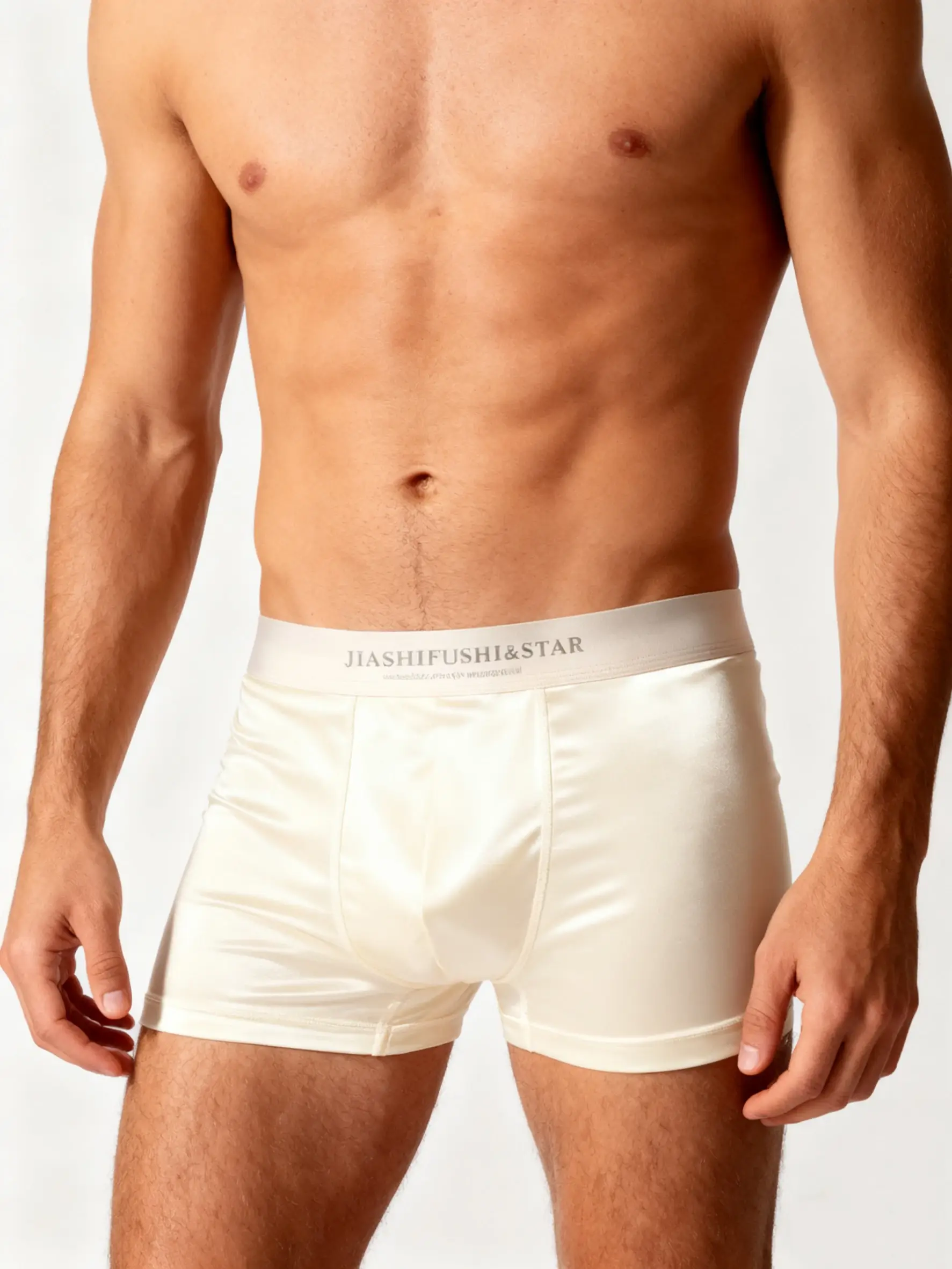 4 Pcs/Lot Breathable Men's Fiber Boxing Briefs, Comfortable Breathable Underwear, Medium Stretch Knit Fabric, Solid Color