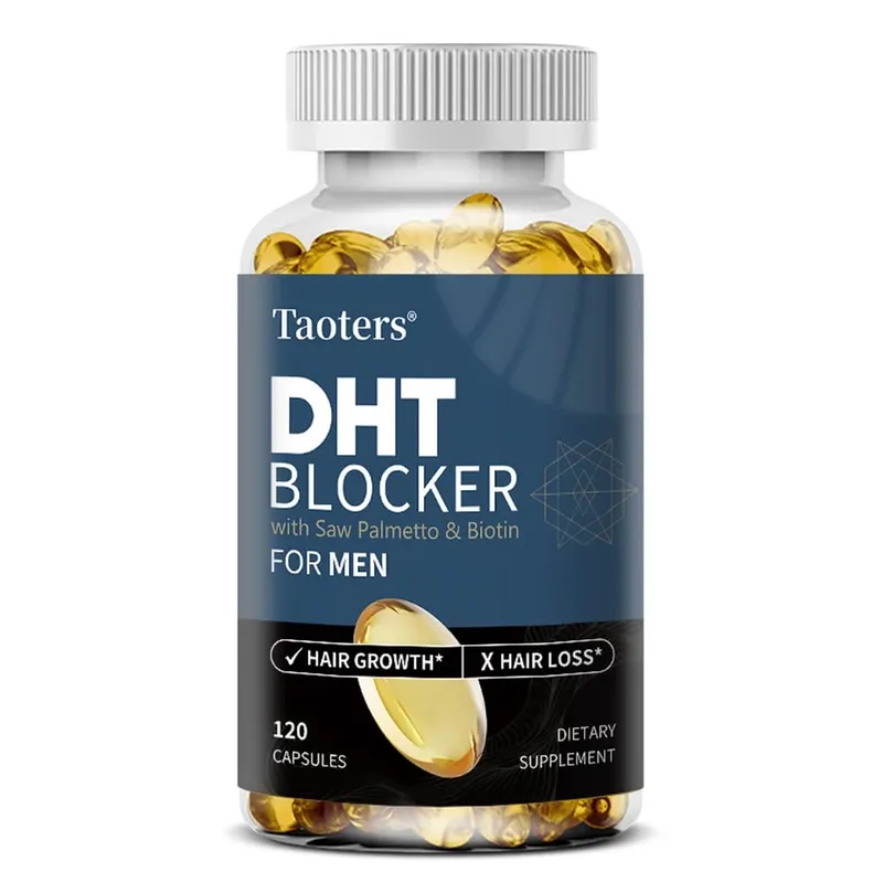 DHT Blockers for Men - with Saw Palmetto & Biotin Promote Natural Hair Growth Increase Vitality and Maximize Absorption