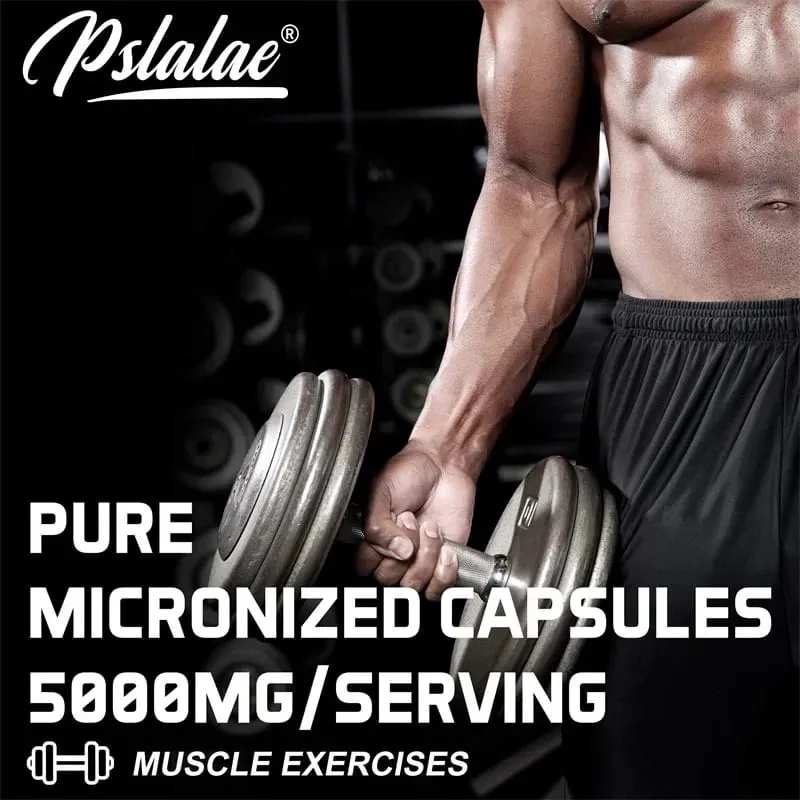 Creatine Monohydrate - 5000 Mg Bawat Paghahatid ng Pre-workout Creatine Upang Tumulong sa Pagbuo ng Muscle na Pagandahin ang Enerhiya at PerformanceSupplements