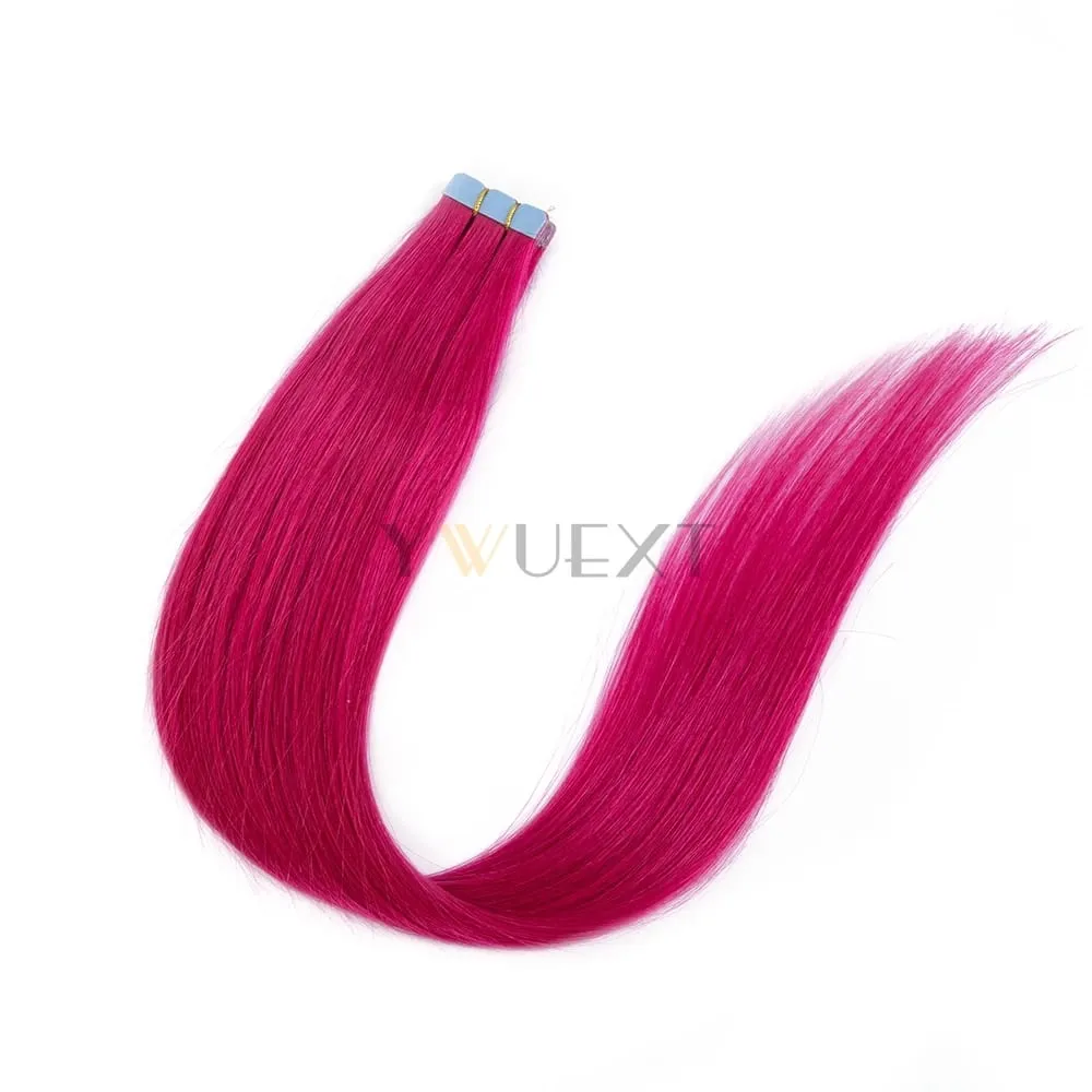 12-20 Inches Mini Tape in Human Hair in Fancy Colors Natural Straight Seamless Tape Hair Extensions for Outlet Hairstyles