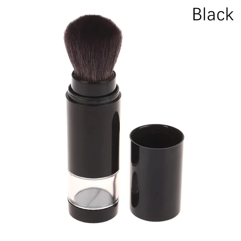 【X】2 In 1 Foundation Brush Makeup Brush Empty Travel Blush With Refillable Loose Powder Bottle Jar Makeup Beauty Tools