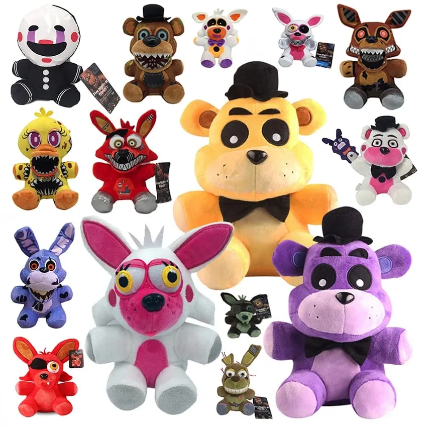 Fnaf Cute Plush Toys Game Doll 18CM Bonnie Bear Foxy Cartoon Stuffed Dolls Freddy Toys For Children Gifts