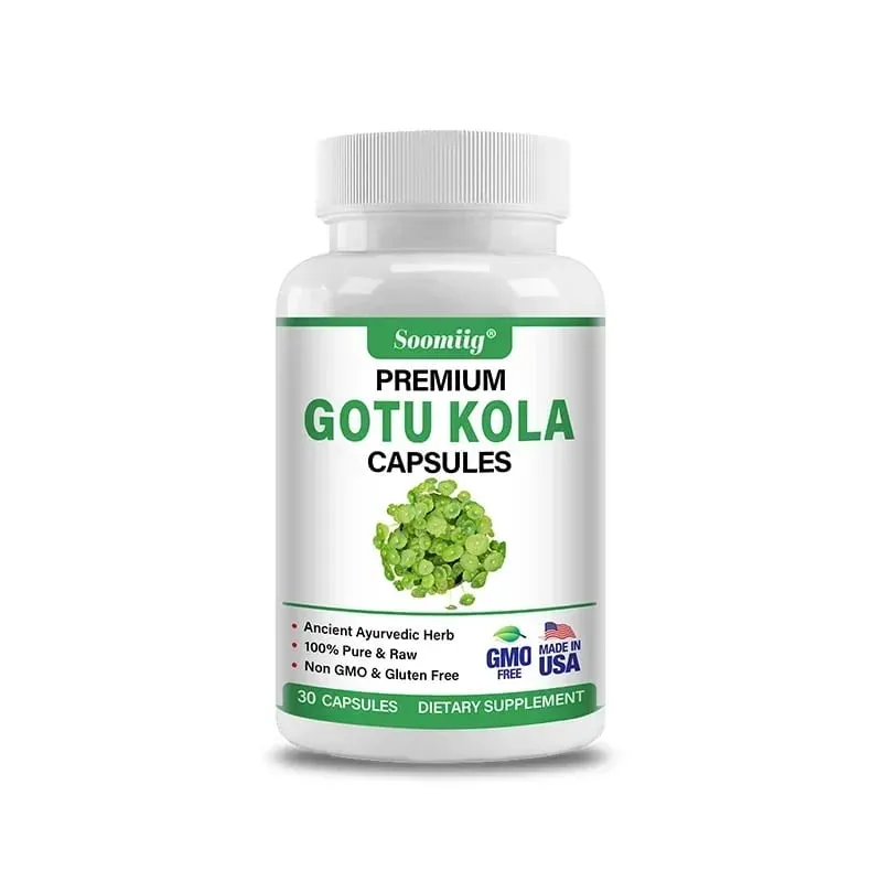 Capsules Centella Asiatica Premium - Supplément cérébral - Cerveau et système nerveux Calment la clarté mentale Améliore la peau