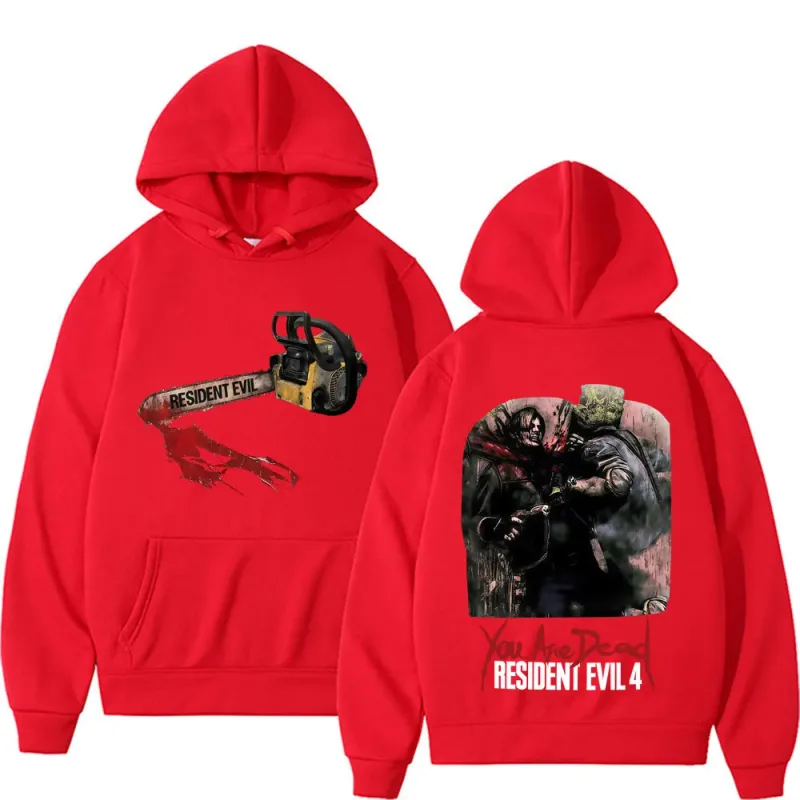 Resident Evil Requiem You Are Dead Merch Hoodies Men's Clothing Harajuku Gothic Sweatshirts Casual Fleece Long Sleeve Pullovers