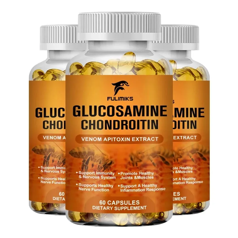 Premium Glucosamine Chondroitin Supplement with Bee Venom MSM & Hyaluronic Acid Supports Joint Flexibility & Cartilage Health